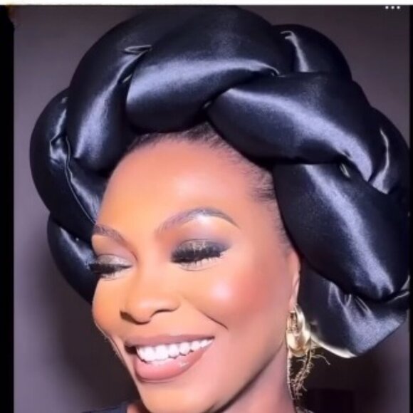 HANDMADE Giant Braided African TURBAN Made in Nigeria HIGH Quality - Picture 7 of 10